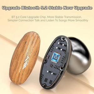 35 auriculares inalámbricos de madera 2023 con carga para teléfonos móviles, dispositivo con batería externa de emergencia y Bluetooth - Product Image 2