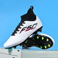 Chaussures de football pour garçons F50 FG de haute qualité 2025 NEW PL, crampons de compétition pour terrain naturel avec pointes longues, semelle intérieure en TPU, automne