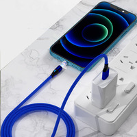 Cable Magnético USB 3 en 1 de MS Wholesale, Carga Rápida de 2.4A, Rotación de 360 Grados, Cable de Carga Magnético de Datos