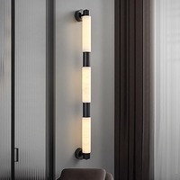 Lampe murale en albâtre LED de style moderne et minimaliste pour salon, chambre à coucher, chevet ou couloir