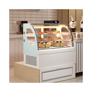 Tủ trưng bày bánh ngọt công nghiệp, chiều dài 900mm, bán buôn, kiểu thẳng và kiểu cong - Product Image 3