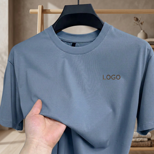 เสื้อยืดพ็อกเก็ตคัสตอม ผ้าคอตตอนหนา ทรงโอเวอร์ไซส์ ปักลายเทป สตรีทแวร์ โลโก้สั่งทำ แบรนด์ส่วนตัว เสื้อยืดผู้ชาย - Product Image 1