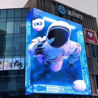 Écran LED 3D à vision directe, haute définition, pour centre commercial, extérieur, P3 P4 P5, écran publicitaire LED 3D