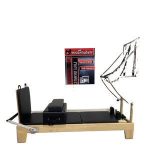 Tendance 2026 : Reformer Pilates Professionnel en Érable Robuste pour Studio de Yoga et Exercice, Modèle Commercial avec Demi-Tapis - Product Image 1