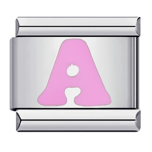 Componentes de Pulsera Italiana de Acero Inoxidable con Iniciales de Amor, Accesorios de Joyería Rosa para DIY - Product Image 3