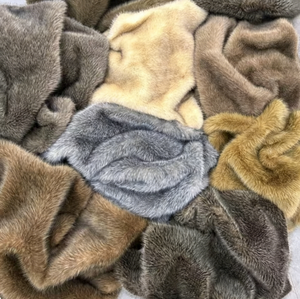 Tissu en fausse fourrure <span class=keywords><strong>de</strong></span> vison <span class=keywords><strong>de</strong></span> qualité supérieure, peluche à poils courts super doux, 100% polyester, multicolore pour manteaux d'hiver, couvertures et décoration intérieure - Product Image 6