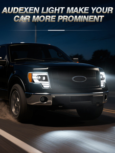 Proiettore a LED per fari 2008 F-150 <span class=keywords><strong>Ford</strong></span> F150 2014 DRL Upgrade faro faro luce tornante sequenziale gruppo lampada - Product Image 5