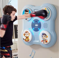 Cible de boxe murale intelligente pour enfants, entraînement de frappe, soulagement du stress, fitness - Matériau PU