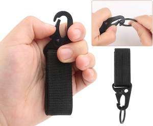 رخالة تكتيكية حلقة مفتاح حارس مفتاح حزام نايلون سلسلة مفاتيح رخدة ربط حزام مشبك مشبك لحقائب الأحزمة - Product Image 4