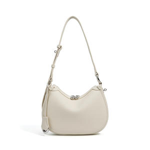 Nuevo Bolso Bandolera en Forma de Media Luna, Estilo Clásico y Moderno para Mujer, Bolso de Mano de Cuero de Grano Completo Premium - Product Image 6