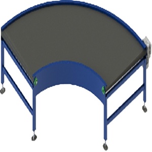 Eğri bant yüksek verimli parsel taşıma konveyörleri ile lojistik parsel sıralama konveyör sistemi - Product Image 1