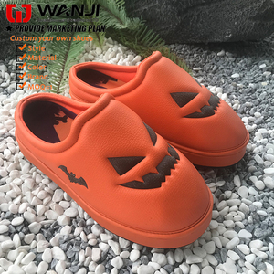 Cara de <span class=keywords><strong>calabaza</strong></span> de <span class=keywords><strong>Halloween</strong></span> Cómodo Peso ligero Moda Hombres personalizados Toboganes al aire libre Mulas - Product Image 2