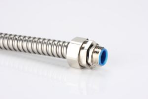 تركيبات قناة مرنة معدنية مطلية بـ <span class=keywords><strong>PVC</strong></span> 1 "2" 3 "موصلات ضيقة سائلة بخيط ذكر مستقيم IP65 - Product Image 4