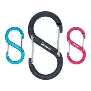 Mosquetón Tipo S Camnal de Aleación de Aluminio 8x4cm, Gancho para Escalada al Aire Libre, Llavero, Negro, Azul, Rojo - Product Image 1