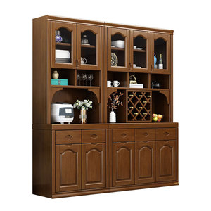 Modern Chinese Style Solid Wood <b>Sideboard</b> 900mm+ Multifunction <b>Storage</b> Cabinet For Dining Room And Living Room - Product Image 5
