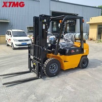 Chariot élévateur XTMG à prix d'usine, 3, 3.5, 4, 5 tonnes, hauteur de levage 3m, double carburant, moteur EPA Euro 5, mât triplex, déplaceur latéral, chariot élévateur GPL durable