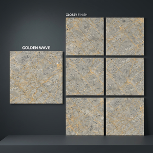 Graphito Dust 800x800mm High Gloss Glazed Porcelain Tiles Dark Grey Designer <b>Flooring</b> Surface - Product Image 3