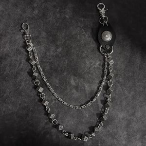 Nightclub Accessories Heavy Industry Punk Dance Dice Rivet Stitching Key Wallet Clasp <strong>Jeans</strong> Pants <strong>Chain</strong> Punk Style Pants <strong>Chain</strong> - Product Image 1