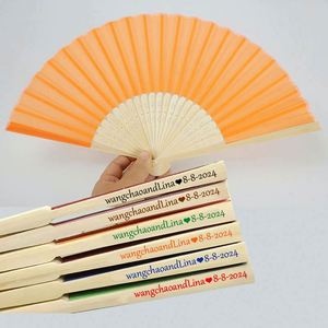Éventails en bambou marron de style croisé pour la décoration intérieure et les cadeaux promotionnels, modèle artisanal à motif de panier - Product Image 5
