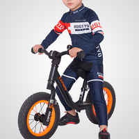 Vêtements de cyclisme respirants et légers pour enfants, combinaison de course à manches longues pour le patinage à roulettes, avec logo imprimé à la main