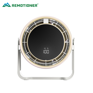 100 Speed Adjustment Digital Display 4000mAh <strong>USB</strong> Rechargeable Table <strong>Fan</strong> <strong>Desk</strong> <strong>Fan</strong> - Product Image 6