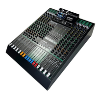 Console de mixage audio numérique professionnelle 8/12 canaux avec alimentation fantôme 48V, effets DSP, Bluetooth et USB pour scène, mariage, studio