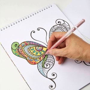 Libro para Colorear de Mariposas Creativo para Niños y Adultos, Diseño Espiral en Papel A4 para Aliviar el Estrés - Product Image 2