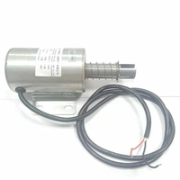 Electroimán Tubular Lineal Redondo T5893L de 30 mm de Carrera Larga, Solenoide de Empuje y Tracción con Recubrimiento de Zinc y Montaje Roscado, CC 24V/110V