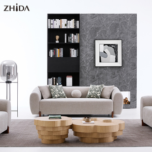 Divano Modulare a Forma di I di Alta Qualità, Seduta Profonda e Bassa, Moderno Set di Divani in Tessuto di Lusso per Soggiorno - Product Image 1