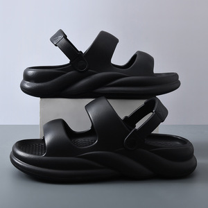 Men's Summer Outdoor Sandals EVA Sole Non Slip Breathable Soft Soled <b>Height</b> <b>Increasing</b> Couple <b>Shoes</b> Size 36 45 - Product Image 2