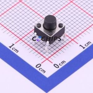 TS-1095-A5B2-D1 Tactile Switch Through hole-4P,6x6mm Switch Single Pole Single Throw Round Button 1.8N Through Hole - Product Image 1