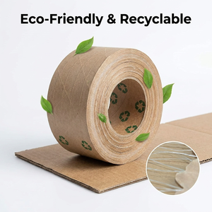 Sustainable Heavy-Duty Carton Sealing Tape, Reinforced Water-Activated Kraft Paper Tape for Warehouse Shipping, Secure <b>Packaging</b> - Product Image 3