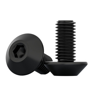 Mushroom Head Screw M5 M6 M8 12.9 Grade Black Alloy Steel For Tool Holder CNC Machine Anti Theft Large Flat Head - Product Image 1