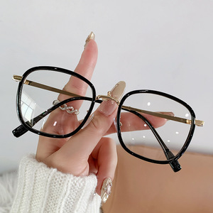 25818 Venta caliente fotocromático fotogray lentes Marco de anteojos de Metal ovalado ordenador gafas ópticas - Product Image 5