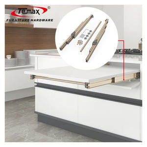 TEMAX mobili invisibile a spinta piatta tavolo da pranzo binario cassetto nascosto scivolo per mobili ferramenta - Product Image 1