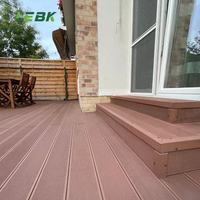 Vente en gros de panneaux composites modernes à grain vertical WPC pour terrasse jardin extérieur extérieur étanche à verrouillage écologique