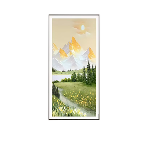 <span class=keywords><strong>Ambilight</strong></span> Art Deco esmalte Naturaleza muerta amanecer mapa para sala de estar decoración del hogar - Product Image 6