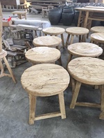 Table basse de récupération naturelle en bois recyclé antique chinois