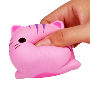 Pu Foam Slow <b>Rebound</b> Cartoon Round Ears Cat Fidget Toy Gift For Kids 2 To 4 Years Unisex - Product Image 5