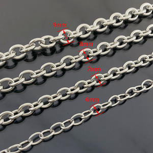 स्टेनलेस स्टील बड़े मोटे ओ-अंगूठी श्रृंखला DIY हिप हॉप हार कंगन पतलून श्रृंखला मुखौटा श्रृंखला थोक - Product Image 2