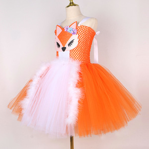 Última Actualización de MS: Vestidos de Varias Capas para Niñas, Disfraces de Halloween para Niños, Disfraz de Zorra, Vestido de Tutú para Niños - Product Image 4