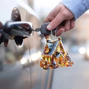 Ornements de Noël en acrylique en gros : décorations créatives pour arbre et Père Noël, à suspendre pour voiture et maison, articles artisanaux - Product Image 5