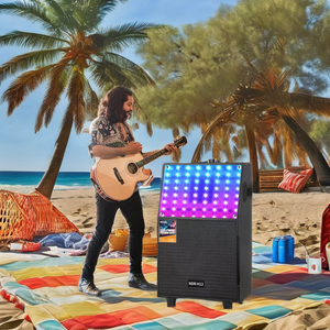 NDR-H12 Enceinte portable 12 pouces avec caisson de basses pour DJ, <span class=keywords><strong>home</strong></span> cinéma, scène, ordinateur, fêtes, <span class=keywords><strong>mini</strong></span> design, alimentation CC - Product Image 1