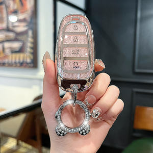 Funda de TPU para llave inteligente de coche para <span class=keywords><strong>HYUNDAI</strong></span> <span class=keywords><strong>2020</strong></span> <span class=keywords><strong>Genesis</strong></span> G70 G80 EQ900 <span class=keywords><strong>G90</strong></span>, accesorios protectores de carcasa para llavero automático - Product Image 3