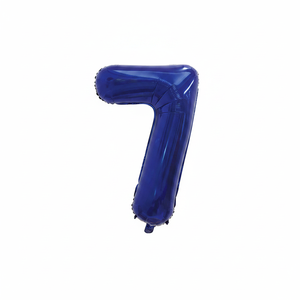 16 \ "บอลลูนฟิล์มอลูมิเนียมสีฟ้า No.7 240ชิ้น /cs สำหรับตกแต่งงานปาร์ตี้ - Product Image 2