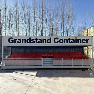 20ft 40ft Temporary Shipping Container Grandstandwith Roof Canopy Outdoor Portable Metal Bleacher Seats Event Stadium Bleachers - Product Image 5