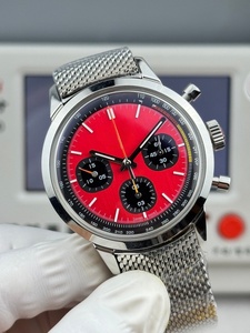 Montres mécaniques tendance et très vendues avec plusieurs fonctions, cadran rouge, fonction chronographe - Product Image 5