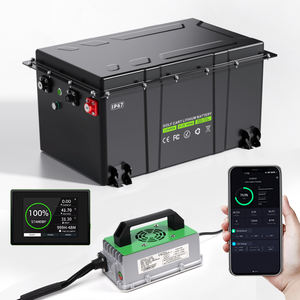 맞춤형 48V 51.2V 65Ah 100Ah 105Ah 200A 스마트 BMS 6000사이클 76.8V 골프 카트 배터리 팩 LiFePO4 리튬 이온 다양한 색상 - Product Image 1