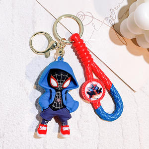 Nouveau porte-clés Spider-Man en forme de sweat-shirt, créatif, avec colle liquide, pendentif en silicone de super-héros, porte-clés pour couple, vente en gros - Product Image 4