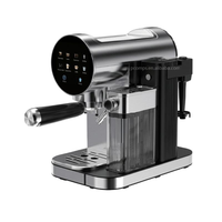 Machine à café expresso multifonction chaude et froide avec réservoir d'eau de 0,9 L, réservoir de lait de 0,45 L, porte-filtre de 51 mm, auto-nettoyante et fonction lait frais
